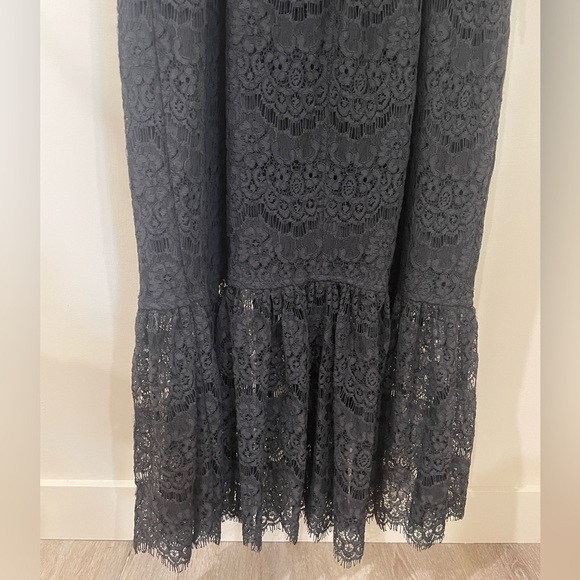 Yumi Kim Black Lace La Vida Midi Dress Size Large - Picture 11 of 16